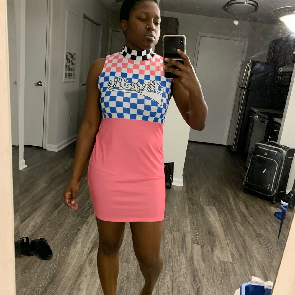 Jaded London 66 High Neck Mini Dress
